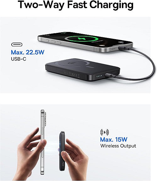 Baseus Powerbank Wireless 22.5W 10000mAh Qi2 EnerFill FM12 White